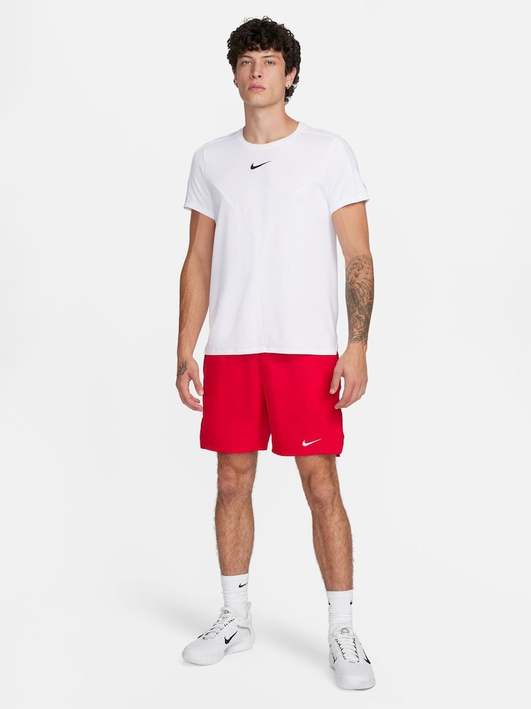 Nike University Red Court Victory Dri-FIT 7 inch Tennis Shorts - Image 8 of 8