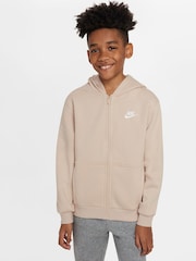 Nike Sandrift Neurtal Club Fleece Zip Through Hoodie - Image 1 of 6