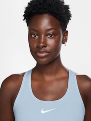 Nike Blue Medium Swoosh Support Padded Sports Bra - Image 3 of 3
