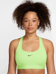 Nike Lime Green Swoosh Light-Support Sports Bra - Image 1 of 1
