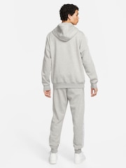 Nike Dark Grey Heather Club Fleece Hooded Tracksuit - Image 2 of 9
