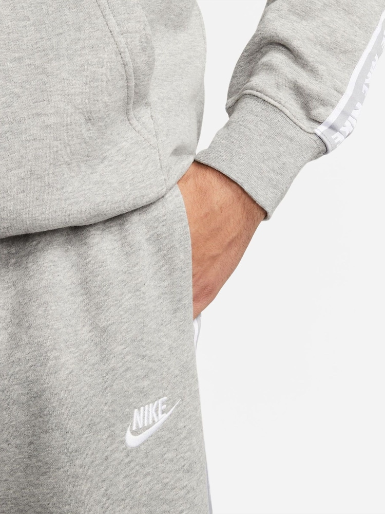 Nike Dark Grey Heather Club Fleece Hooded Tracksuit - Image 7 of 9