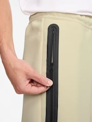 Nike Light Khaki Tech Fleece Shorts - Image 4 of 4