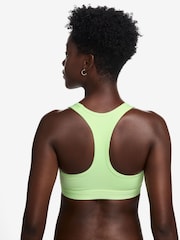 Nike Lime Green Medium Swoosh Support Padded Sports Bra - Image 2 of 3
