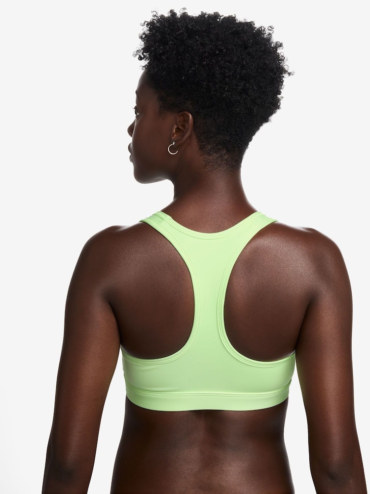 Nike Lime Green Medium Swoosh Support Padded Sports Bra - Image 2 of 3