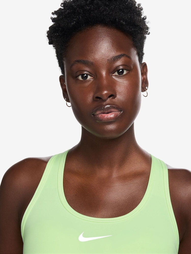 Nike Lime Green Medium Swoosh Support Padded Sports Bra - Image 3 of 3