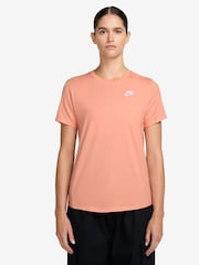 Apricot Orange - Nike Sportswear Club Essentials T-Shirt - Image 1 of 3