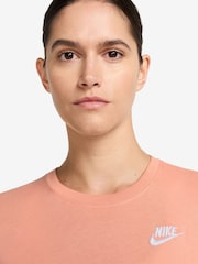 Apricot Orange - Nike Sportswear Club Essentials T-Shirt - Image 3 of 3