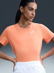Nike Apricot Orange Sportswear Club Essentials T-Shirt - Image 5 of 6
