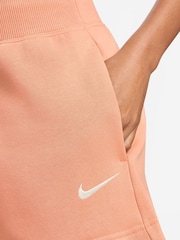Nike Apricot Orange Sportswear Phoenix Fleece High-Waisted Loose Shorts - Image 5 of 5