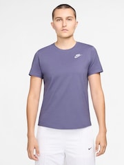 Nike Amethyst Purple Sportswear Club Essentials T-Shirt - Image 1 of 8