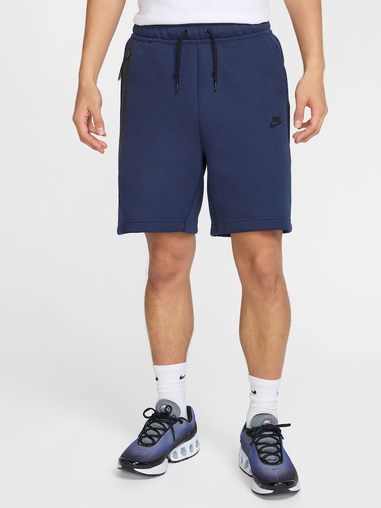 Nike Obsidian Navy Tech Fleece Shorts - Image 1 of 15