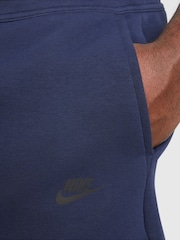 Nike Obsidian Navy Tech Fleece Shorts - Image 10 of 15