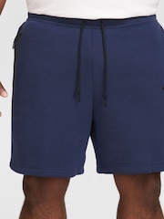 Nike Obsidian Navy Tech Fleece Shorts - Image 9 of 15