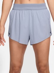 Nike Ghost Blue Dri-FIT Aero Swift ADV Mid Rise 3 Running Shorts - Image 1 of 4