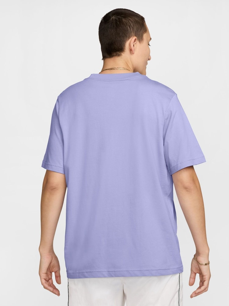 Nike Lilac Ice Oversized Mini Swoosh Sportswear T-Shirt - Image 3 of 4