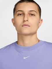 Nike Lilac Ice Oversized Mini Swoosh Sportswear T-Shirt - Image 4 of 4