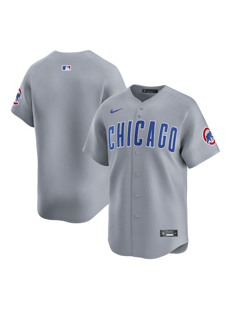Fanatics Grey MLB Chicago Cubs Limited Road Jersey - Image 1 of 3