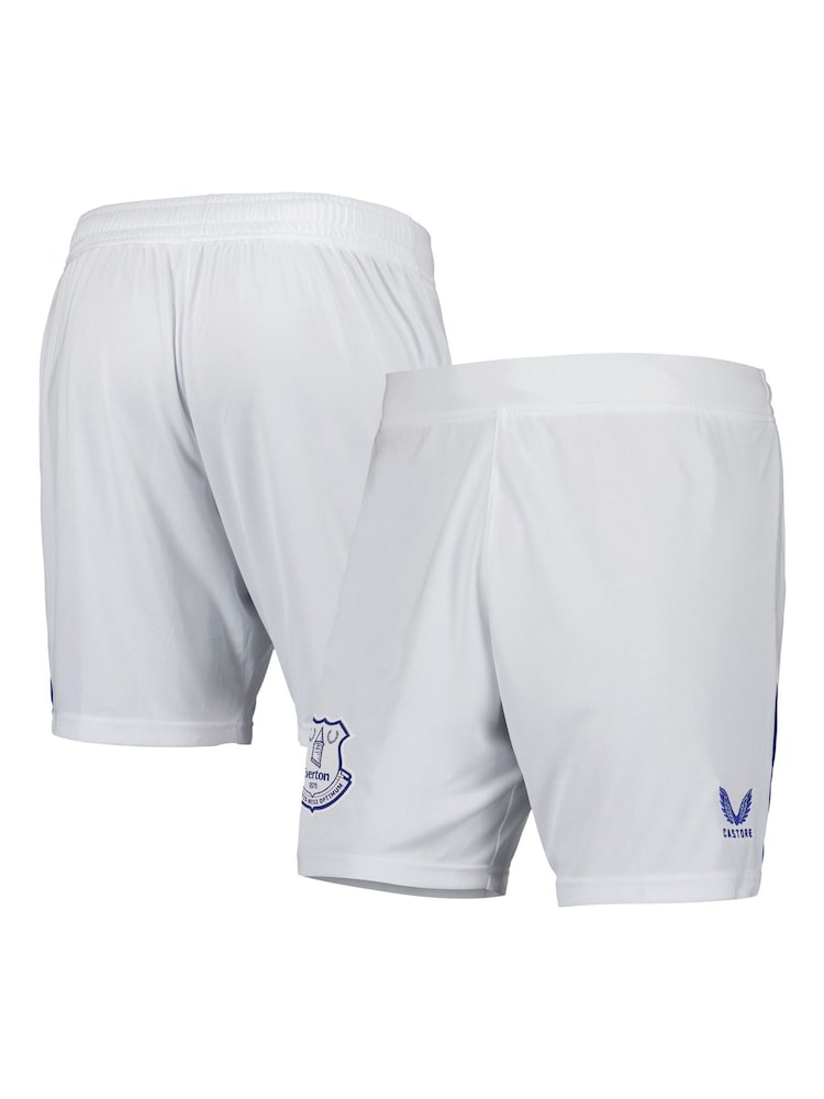 Castore White Everton Home Shorts 2024-25 Kids - Image 1 of 4