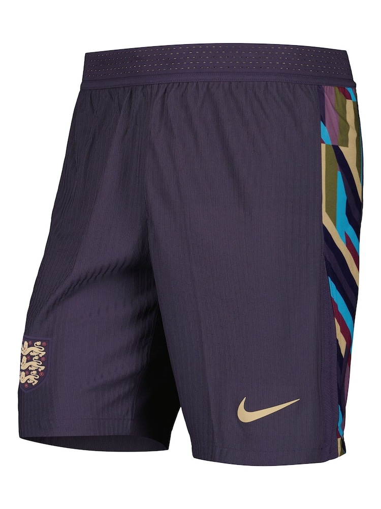 Nike Purple Dri-Fit England Adv Away Match Shorts 2024 - Image 2 of 5