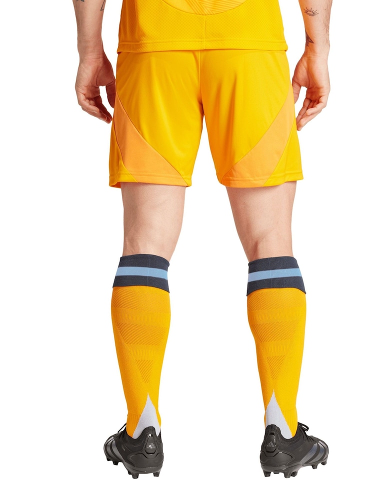 adidas Yellow Real Madrid Away Shorts 2024-25 - Image 2 of 2