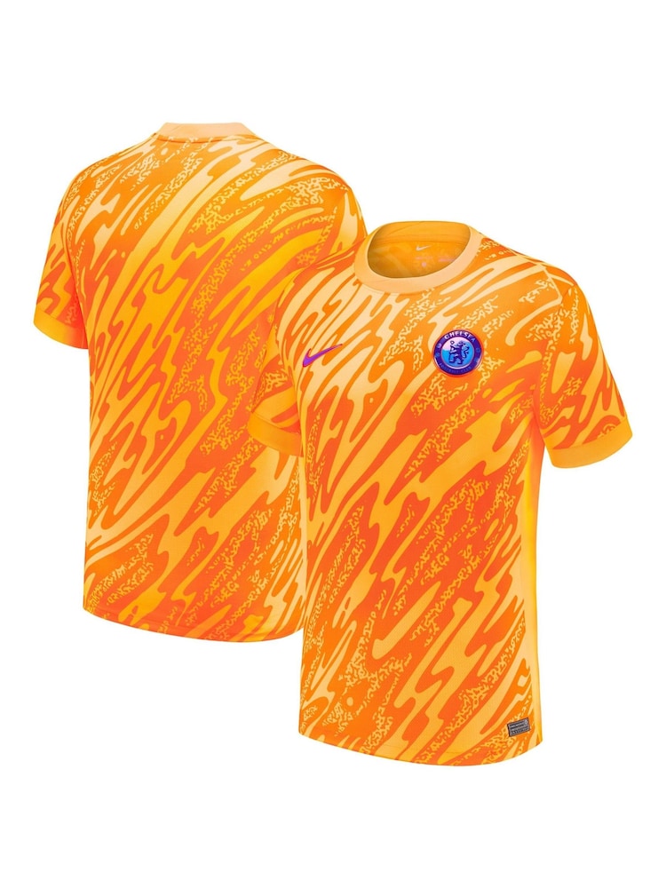 Nike Orange Kids Chelsea Goalkeeper Stadium Shirt 2024-25 - Image 1 of 3