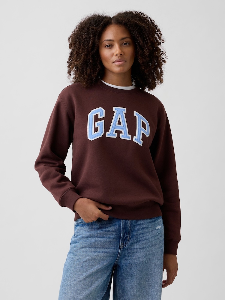 Gap Brown/Blue Logo Sweatshirt - Image 1 of 5