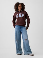 Gap Brown/Blue Logo Sweatshirt - Image 3 of 5