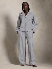 DKNY Blue Ralph Lauren Shirting Stripes Core Pyjamas Set - صورة 1 من 5