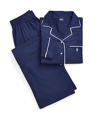 Polo Ralph Lauren Navy Polo Ralph Lauren Navy Essentials Core Pyjamas Set - Image 1 of 1