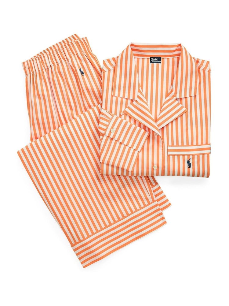 Lauren Ralph Lauren Shirting Stripes Core 100% Cotton Pyjamas Set - صورة 6 من 6
