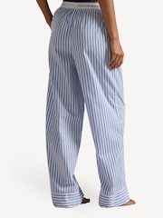 Lauren Ralph Lauren Blue Shirting Stripes 100% Cotton Sleep Trousers - Image 2 of 5