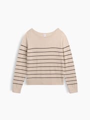 Raya beige - Gap Relaxed Jersey Boatneck Jumper - Imagen 4 de 5