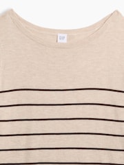 Raya beige - Gap Relaxed Jersey Boatneck Jumper - Imagen 5 de 5