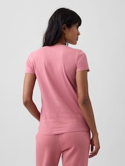 Gap Pink/Burgundy Logo Short Sleeve T-Shirt - Image 2 of 5