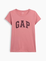 Gap Pink/Burgundy Logo Short Sleeve T-Shirt - Image 5 of 5