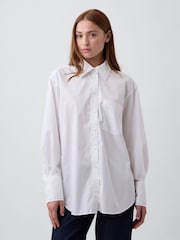Blanco - Camisa grande de popelina de Gap - Imagen 1 de 4