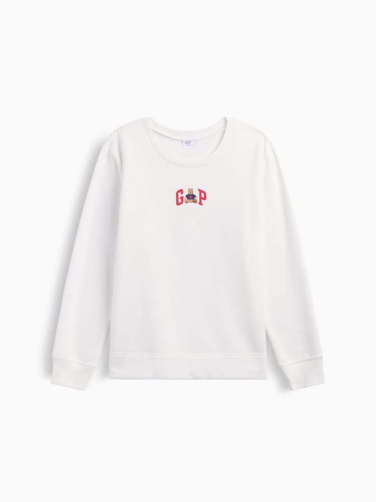 Gap White Brannan Bear Relaxed Logo Sweatshirt - Image 5 of 5 Gap White Brannan Bear Relaxed Logo Sweatshirt - Image 5 of 5