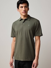 Red/Yellow/Blue/Stone/Green Regular Fit Short Sleeve Jersey Polo Shirts 5 Pack - Image 11 of 15