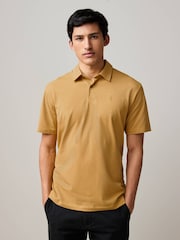 Red/Yellow/Blue/Stone/Green Regular Fit Short Sleeve Jersey Polo Shirts 5 Pack - Image 13 of 15