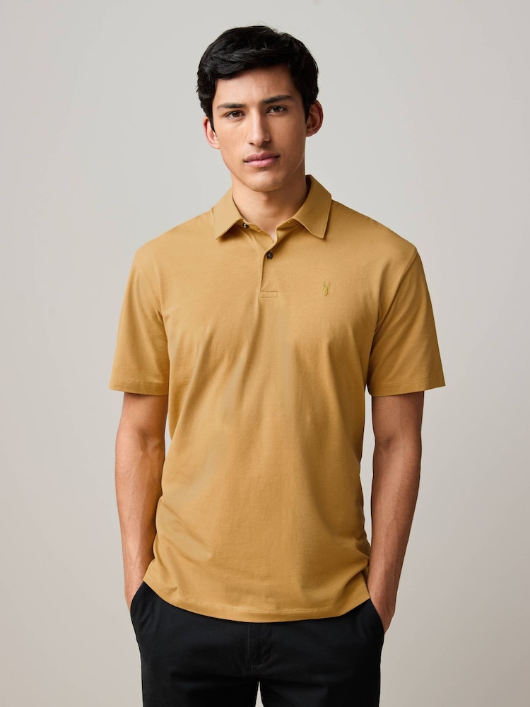Rood/geel/blauw/kiezelkleurig/groen - Normale Pasvorm - Set van 5 jersey poloshirts met korte mouwen - Image 13 of 15