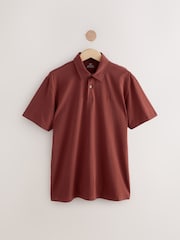 Red/Yellow/Blue/Stone/Green Regular Fit Short Sleeve Jersey Polo Shirts 5 Pack - Image 6 of 15