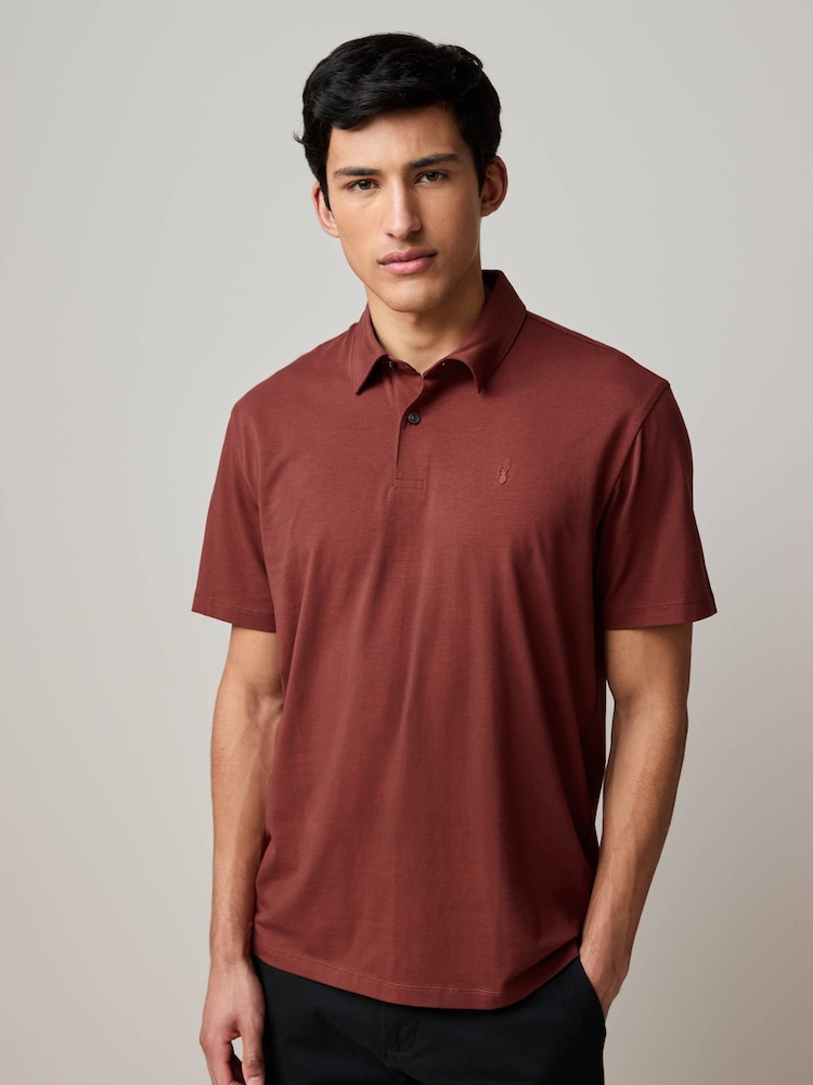 Rood/geel/blauw/kiezelkleurig/groen - Normale Pasvorm - Set van 5 jersey poloshirts met korte mouwen - Image 9 of 15