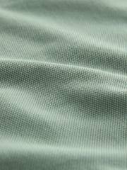 Light Sage Regular Fit Short Sleeve Pique Polo Shirt - Image 9 of 9