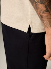 Neutral Marl Regular Fit Short Sleeve Pique Polo Shirt - Image 6 of 10