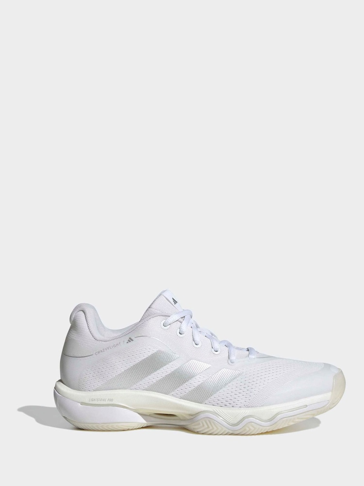adidas White Crazyflight 7 Shoes - Image 2 of 10 adidas White Crazyflight 7 Shoes - Image 2 of 10
