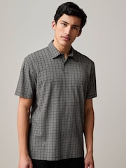Mono Geo Print Regular Fit Short Sleeve Jersey Polo Shirts 3 Pack - Image 7 of 12