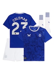Castore Blue Everton Home Infant Kit 2024-25 with Coleman 23 Printing - Image 1 of 3