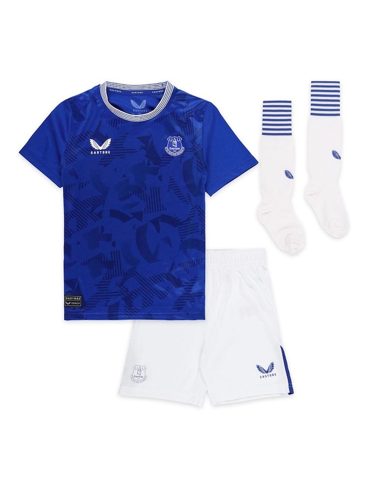 Castore Blue Everton Home Infant Kit 2024-25 with Coleman 23 Printing - Image 2 of 3