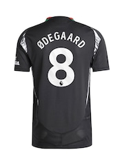 adidas Black Odegaard - 8 Arsenal Away Authentic 2024-25 Football Shirts With Saka 7 Printing - Image 3 of 3